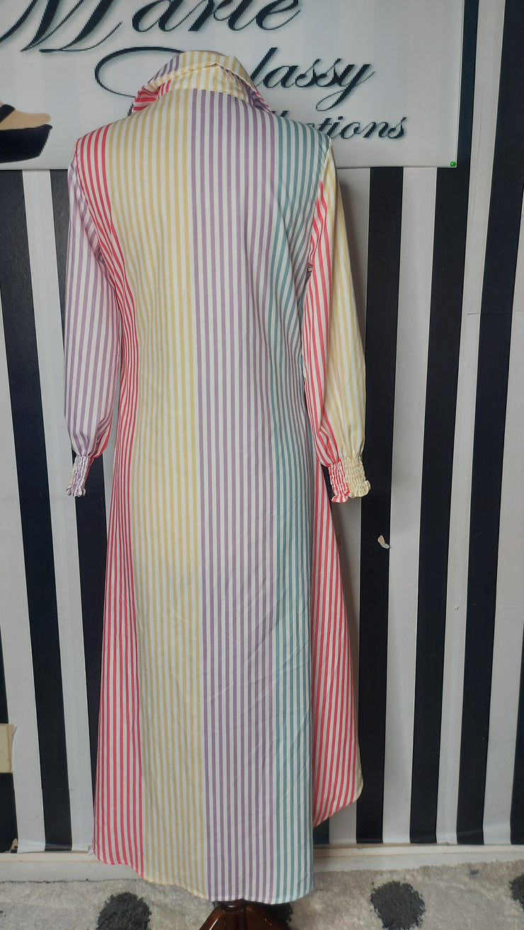 Multicolor Stripe Dress
